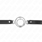 Kink - Mordaza de Múltiples Anillos O de 5 cm Negro 63 X 2,5 cm