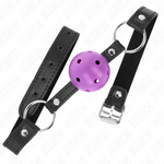 Kink - Bola Morada Dura Hueca 4,5 cm Mordaza 63,5 X 2 cm