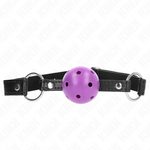 Kink - Bola Morada Dura Hueca 4,5 cm Mordaza 63,5 X 2 cm