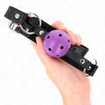 Kink - Bola Morada Dura Hueca 4,5 cm Mordaza 63,5 X 2 cm