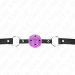 Kink - Bola Morada Dura Hueca 4,5 cm Mordaza 63,5 X 2 cm
