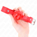 Kink - Bola Transpirable Roja 4,5 cm Mordaza 65 X 2,5 cm