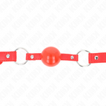 Kink - Mordaza de bola Tpe 4 cm con cerradura roja 60 X 2 cm