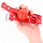 Kink - Mordaza de bola Tpe 4 cm con cerradura roja 60 X 2 cm