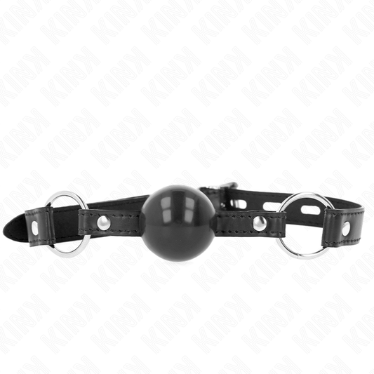 Kink Bola Tpe Preta Mordaça 4 cm 60 x 2 cm