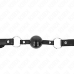 Kink Bola Tpe Preta Mordaça 4 cm 60 x 2 cm