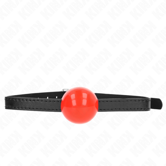 Kink - Bola Simples Vermelha Mordaça 4 cm 65 X 1,5 cm