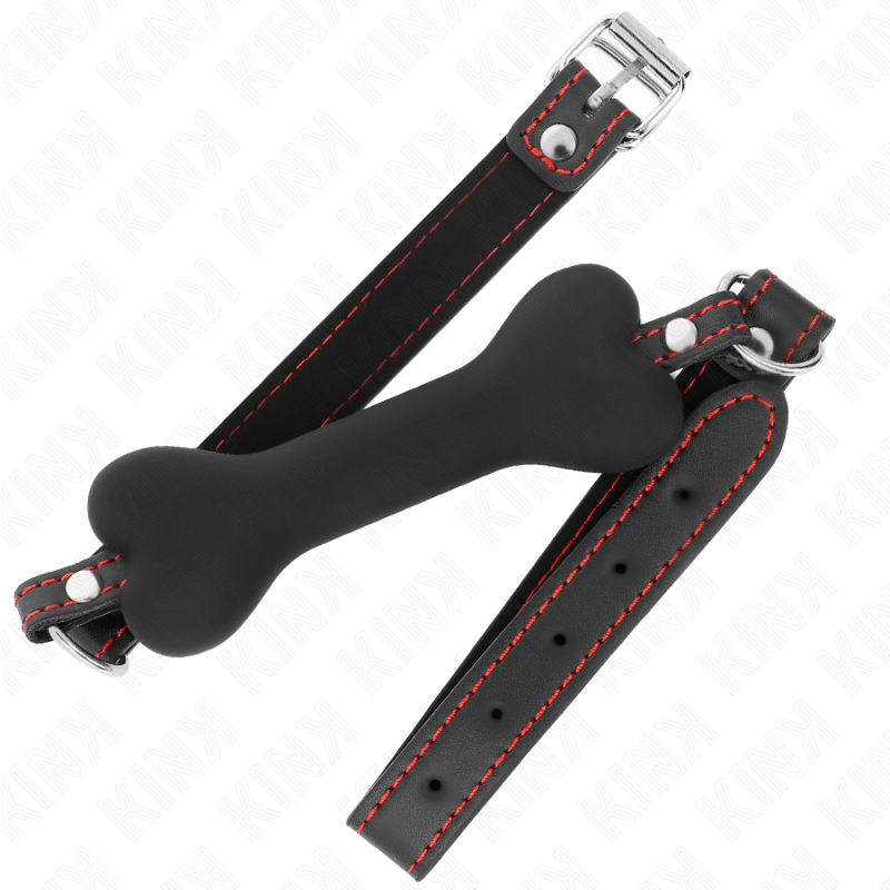 Kink - Osso Preto Mordaça 12 cm 63 X 2 cm