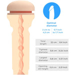 Kiiroo Feel Stroker Extra Apertado Carne de Bumbum