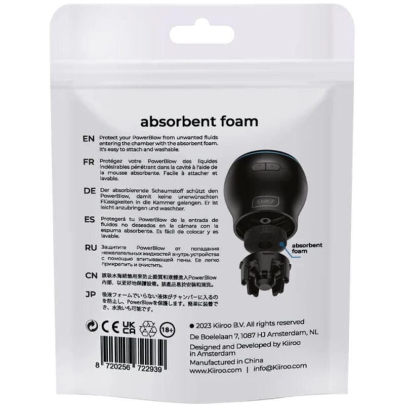 Kiiroo - Espuma Absorvente Power Blow Pacote Com 5