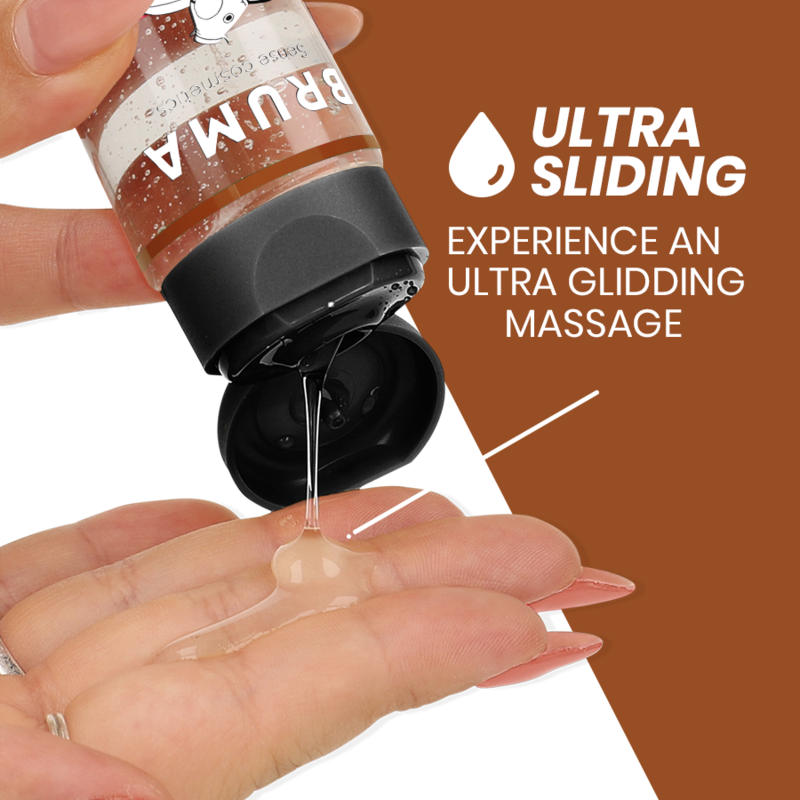 Bruma - Óleo de Massagem Premium Efeito Calor Sabor Cupcake 3 Em 1 - 100 ml