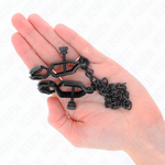 Kink - Pinças de Corrente Plana Pretas 30 cm