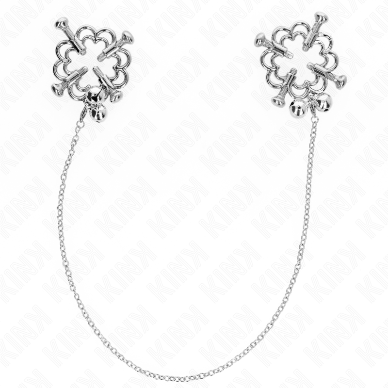 Kink - Pinzas de flor de metal con cadena