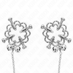 Kink - Pinças de Flor de Metal Com Corrente