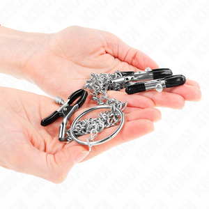 Kink - Pinças Triplas para Bicos e Clitóris com Corrente Modelo 0