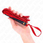 Kink - Mini látigo de ante rojo 30 cm
