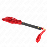 Kink - Mini látigo de ante rojo 30 cm
