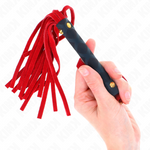 Kink - Mini látigo de ante rojo 30 cm