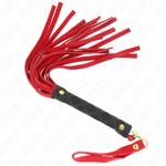 Kink - Mini látigo de ante rojo 30 cm