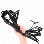 Kink - Látigo de cola larga de 70 cm con mango corto negro