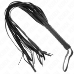 Kink - Látigo de cola larga de 70 cm con mango corto negro