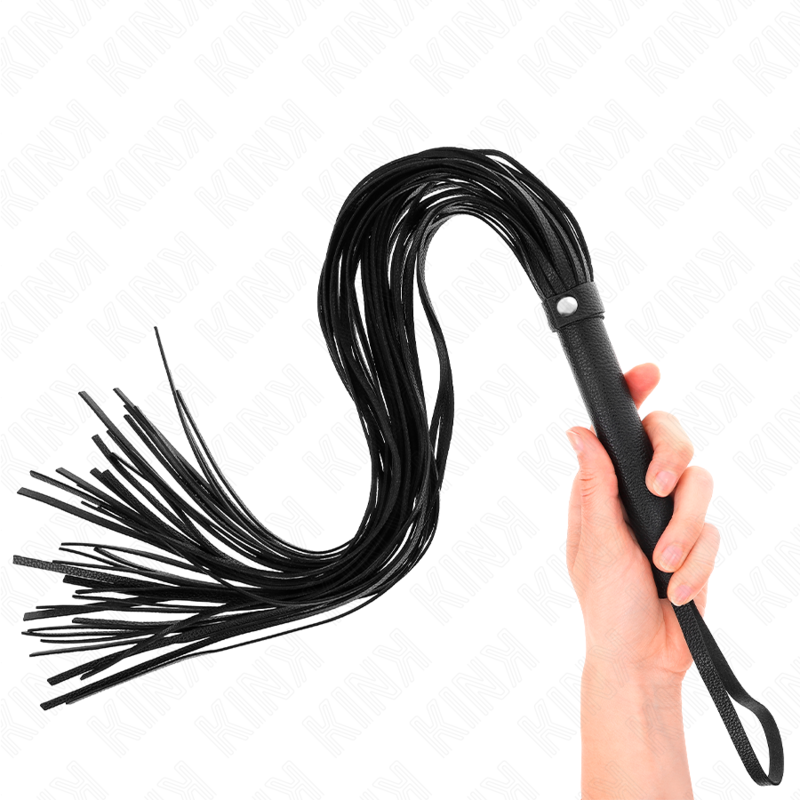 Kink - Chicote de PVC Macio Preto 70 cm