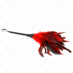 Kink - Penas de Frango Em Forma de Chifre Vermelho 36 cm