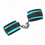 Kink - Gancho e Loop Nylon Bind Pulso Preto-Azul Ajustável 18-32 cm X 5 cm