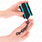 Kink - Gancho e Loop Nylon Bind Pulso Preto-Azul Ajustável 18-32 cm X 5 cm