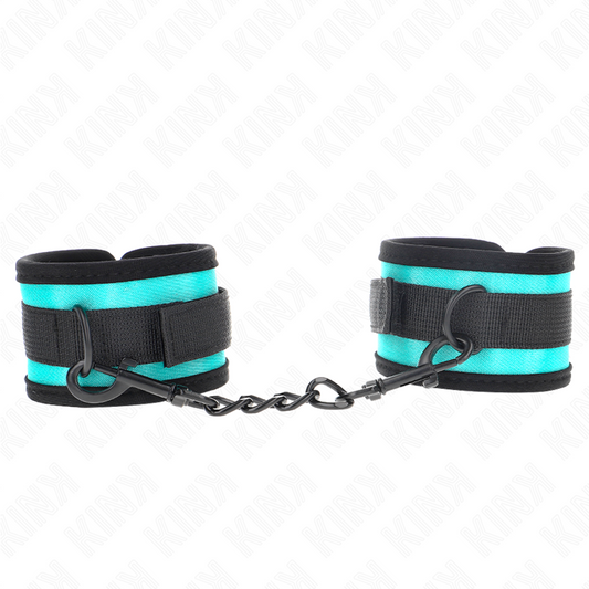 Kink - Gancho e Loop Nylon Bind Pulso Preto-Azul Ajustável 18-32 cm X 5 cm