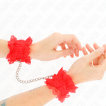 Kink - Punhos Elásticos de Renda Vermelho