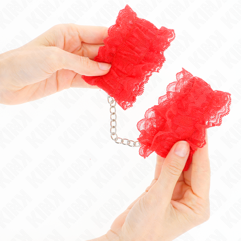 Kink - Punhos Elásticos de Renda Vermelho