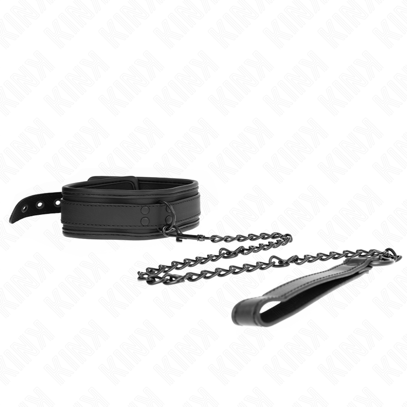 Kink - Colar de Neoprene Bondage Modelo 1 Com Cinto 78 cm Ajustável 37,5 X 49,5 cm