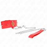 Kink - Collar de Diamante Rojo con Cinturón 65 cm Ajustable 35-51 cm X 7 cm