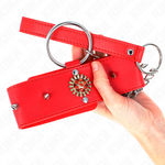 Kink - Collar de Diamante Rojo con Cinturón 65 cm Ajustable 35-51 cm X 7 cm
