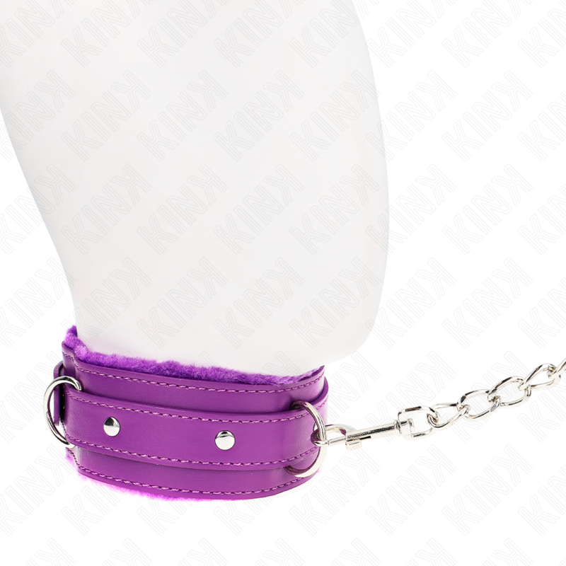 Kink - Collar con correa 65 cm con restricciones morado 36-42 cm X 5,5 cm