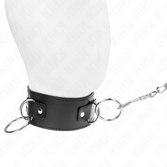 Kink - Colar Com Trela 65 cm 3 Anéis Modelo 2 Ajustável 36-43 cm X 5 cm