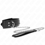 Kink - Collar con asa 65 cm Hebillas plateadas ajustables 33-46 cm X 5,5 cm