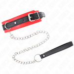 Kink - Collar Básico con Correa 65 cm Modelo 3 Rojo 53 X 5 cm