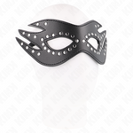 Kink - Máscara de Couro Com Rebites Modelo 3 26 X 9,5 cm