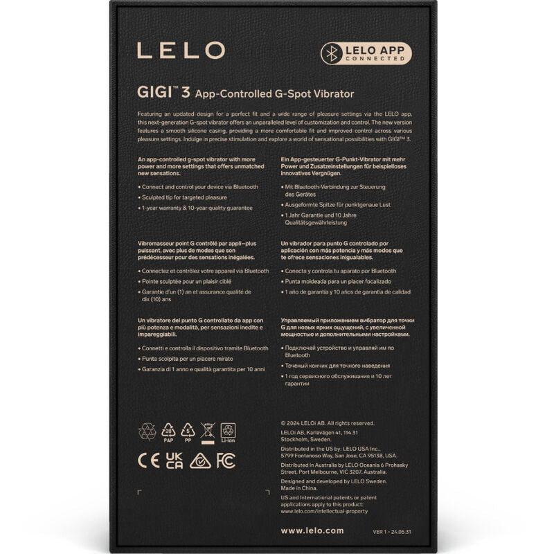 Lelo Gigi™ 3 Vibrador de Punto G Rosa