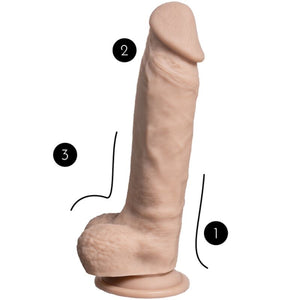 Silexd - Modelo 1 Pênis Realístico Premium Silexpan Silicone 21.5 cm