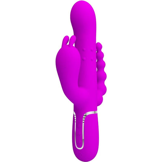Pretty Love Cammy Vibrador Triple Multifuncional 4 en 1 Rosa