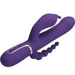 Pretty Love Cammy Triplo Vibrador Multifunção 4 Em 1 Roxo
