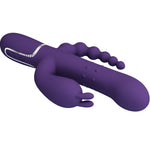 Pretty Love Cammy Triplo Vibrador Multifunção 4 Em 1 Roxo