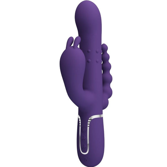Pretty Love Cammy Triple Vibrador Multifunción 4 En 1 Morado