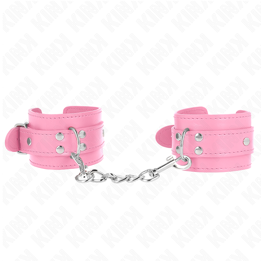 Kink Pulseiras Ajustáveis Simples Rosa 20-23 cm x 5,5 cm
