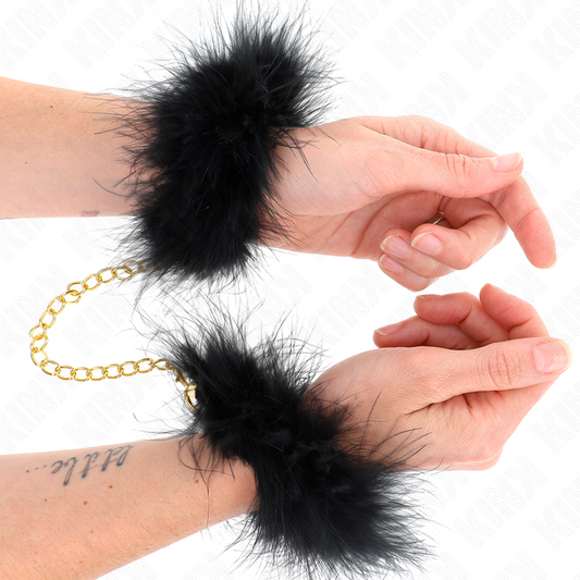 Kink - Algemas de Penas Com Corrente de Ouro Modelo 0