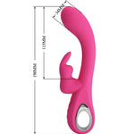 Vibrador Conejo Pretty Love Novak 12 Vibraciones Rosa