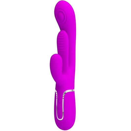 Pretty Love Shania Vibrador Multifunción Triple Conejo Rosa